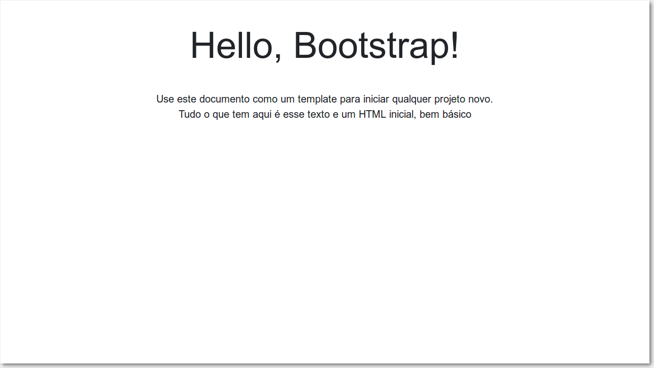 documento simples bootstrap