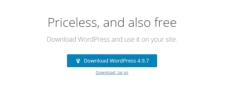 Baixar o WordPress