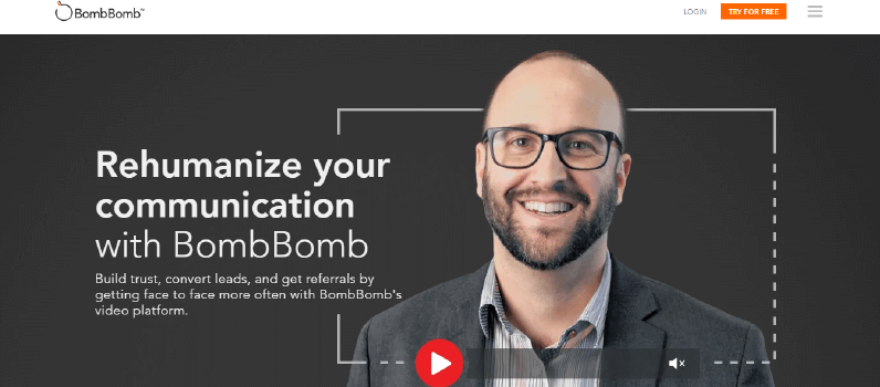 ferramenta de e-mail marketing bombbomb
